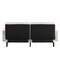 Flash Furniture Gray Faux Linen Split Back Futon Sofa-Wooden Legs HC-1035-GY-GG - alternate 7